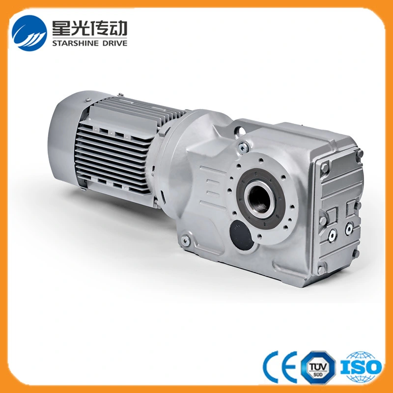 Energy Efficient Bevel Helica Geared Motor Reducer Hollow Shaft Ka Series