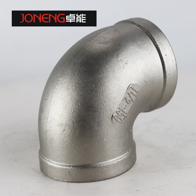 Stainless Steel Industrial Grade Seamless Long/Short 90 Degree Threaded Elbow for The Food Industry