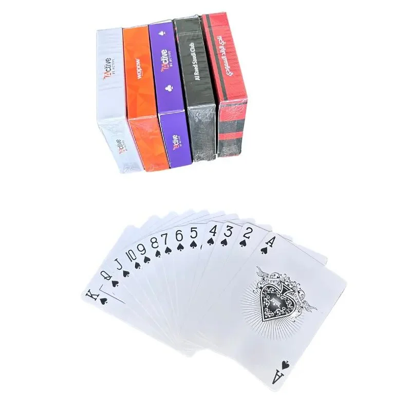 Customized Logo 100% PVC Waterproof Material Playing Card