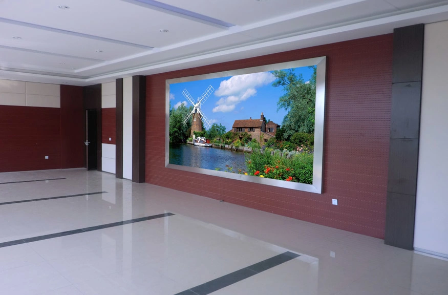 Hermoso color decoración mural interior P1.5 LED pantalla LED