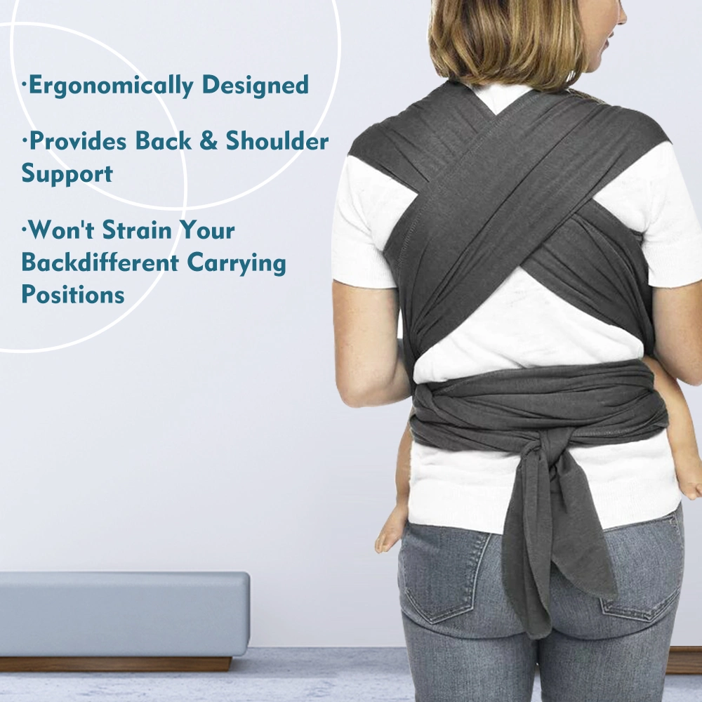 Hot Selling Breathable Natural Organic Cotton Baby Sling Carrier Wrap