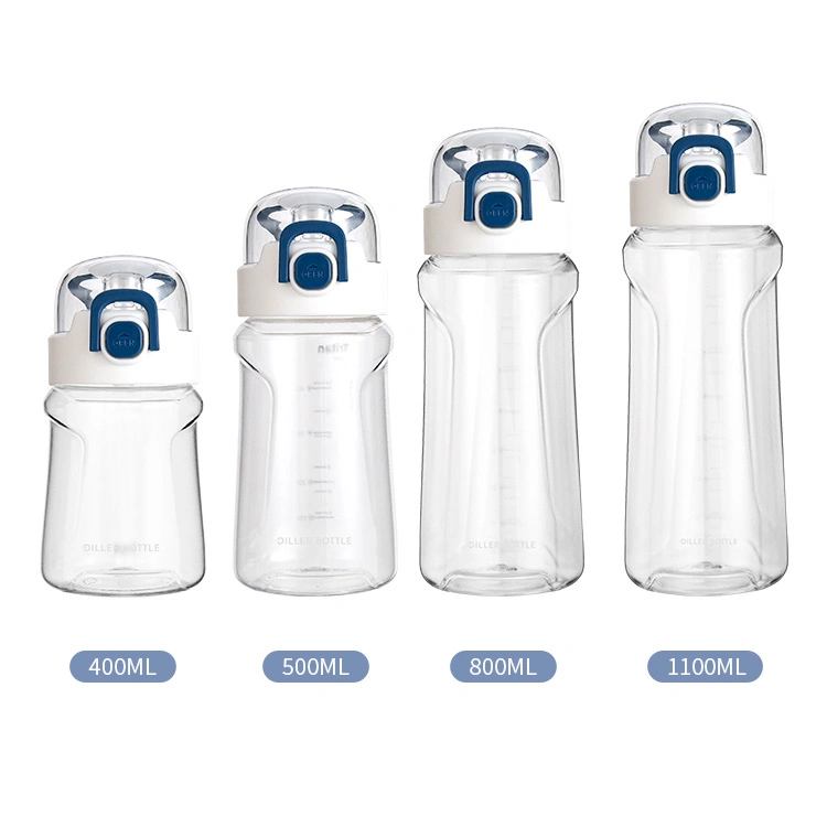 Customized Logo Eco-Friendly Clear Sport BPA Free Plastic Water Bottles