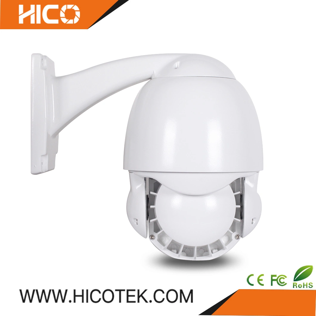 Hicotek Auto Tracking Outdoor CCTV PTZ câmera dome 1080P 2 megapixels com LED Laser Zoom 10x