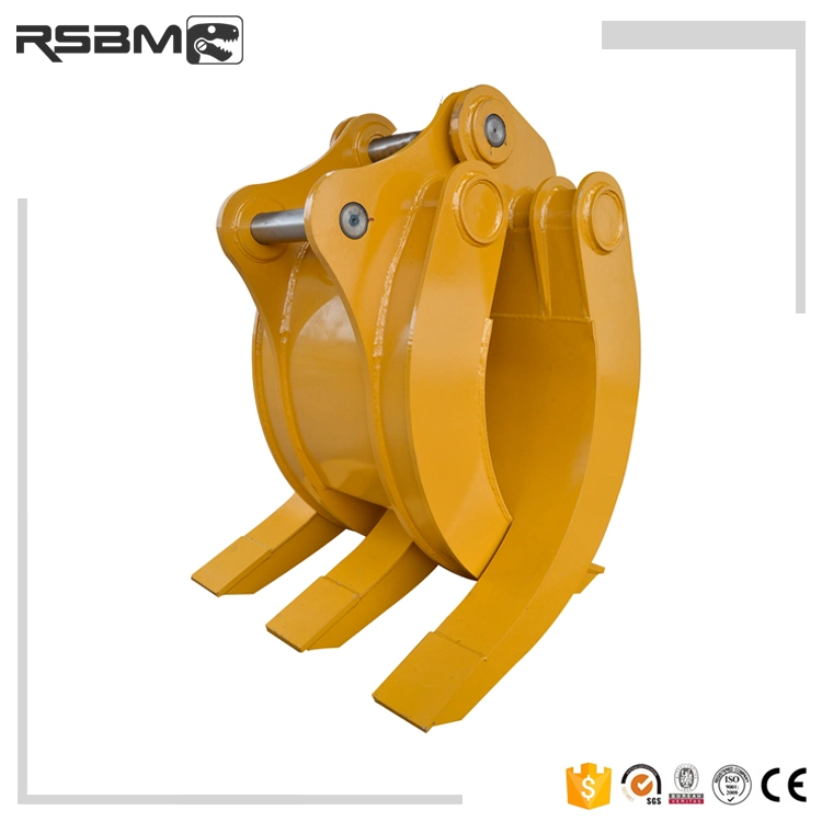 3*2 Tines Stone Grapple for 20ton Excavator