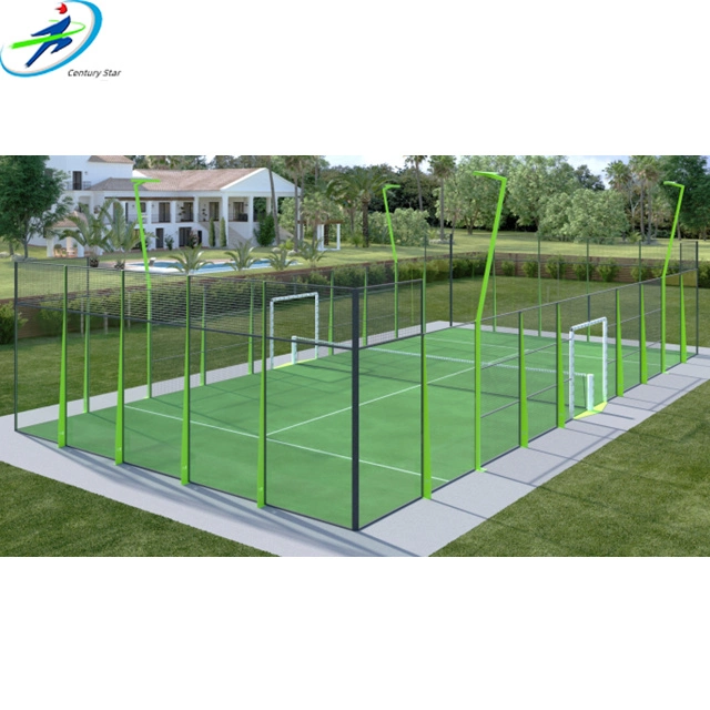 La estrella del siglo Wpt Pista Padel profesional estándar de la parte superior de cancha de padel equipo de tenis