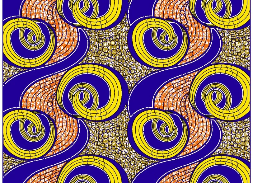 Diseño de Moda personalizada African Ankara Java cera Imprimir tejido 100% poliéster