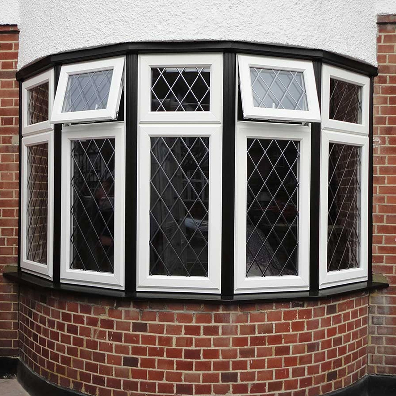 European Style PVC UPVC Plastic Vy Exterior Storm Tilt and Turn Windows Price