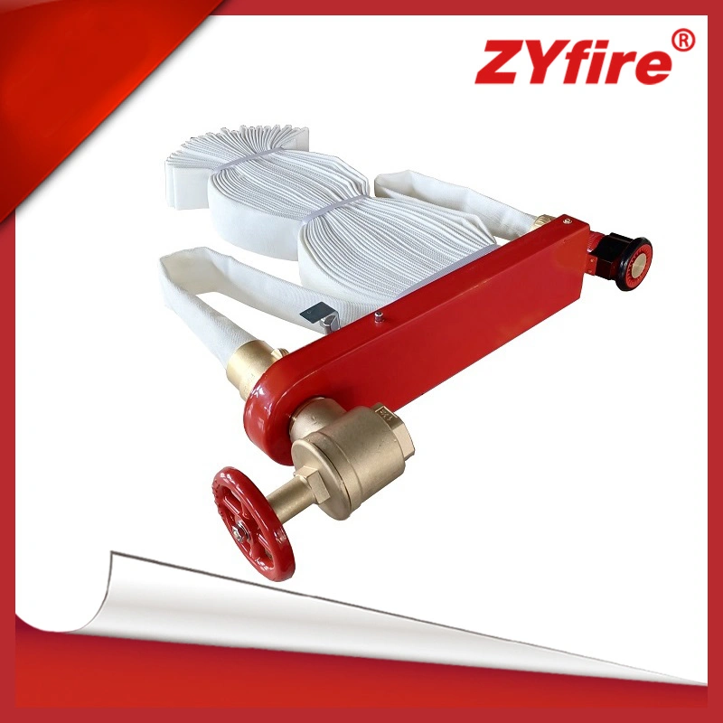 Mangueira de água Layflat revestida a branco Zyfire com revestimento PU para Armário de bombeiros