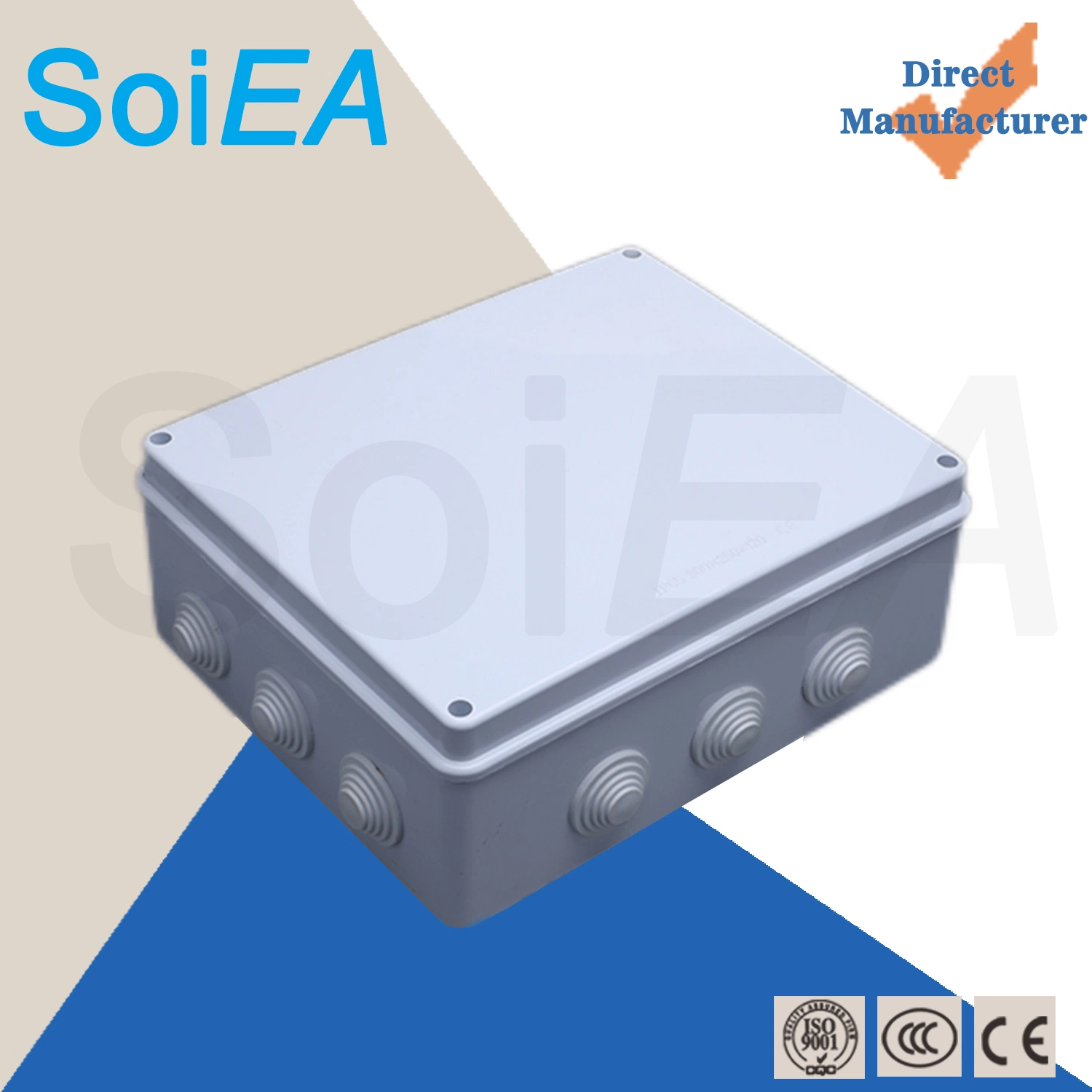 IP65 Precio de fábrica Caja de conexiones de plástico Caja de conexiones de CCTV eléctrica IP65 y caja de conexiones para cámaras CCTV