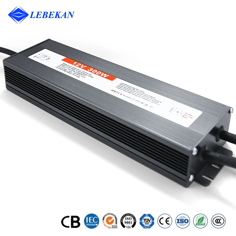 12V 24VDC 250W 300W Industrial DC Regulated Waterproof Power Supply