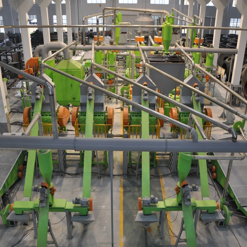 Fully Automatic Waste Tyre Recycling Production Line to Make Fine Crumb Rubber with Complete Environmental