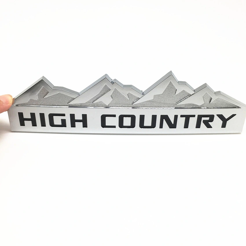 High Country Fit para Silverado Camaro emblema Fender Badge adhesivo Pegatina Logo Accesorios de coche piezas de coche decoración Sierra plástico ABS