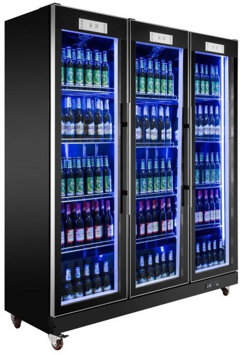 -18/24&ordm; C Standing-up Vertical Display Deep Chest Freezer with Colorful LED