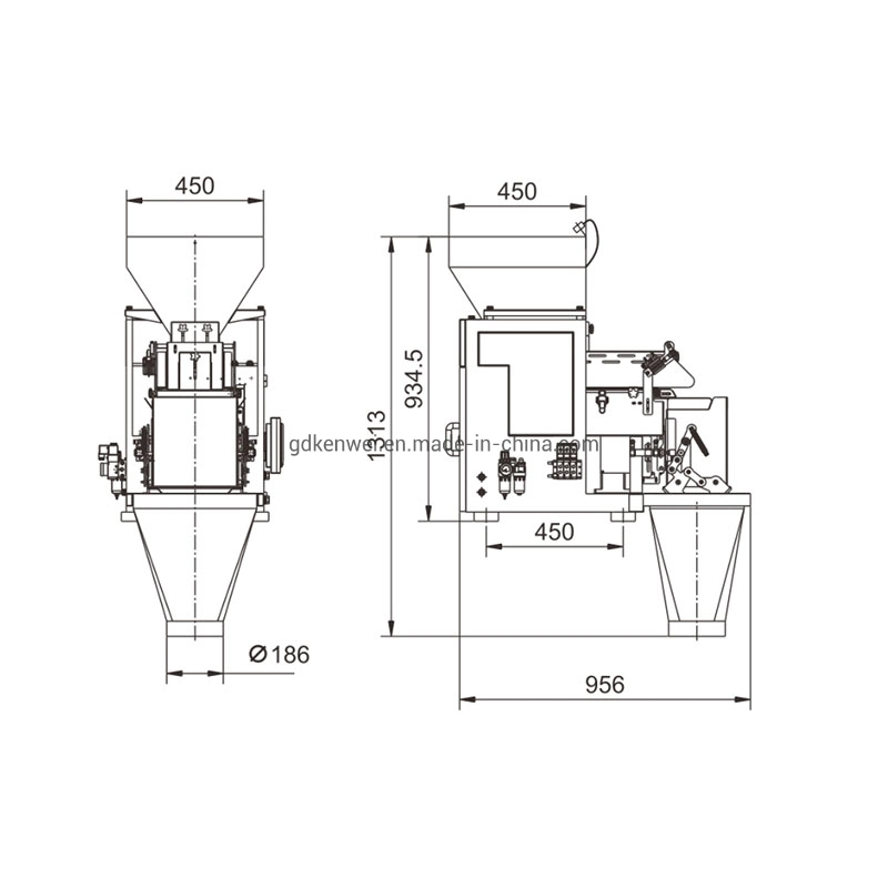 Weigher Jw-Ax1 Máquina de envasado lineal para con la correa vegetal