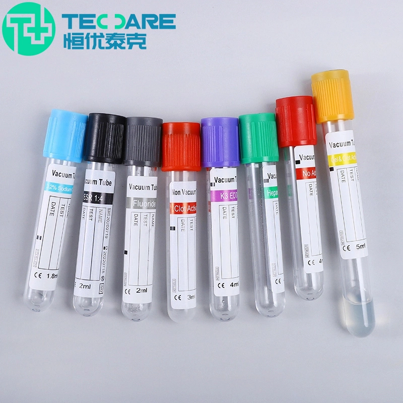 Disposable Surgitech Vacuum Blood Collection ESR 1.28ml Glass Tube