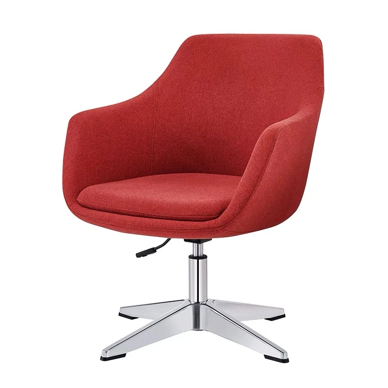 Wholesale/Supplier Cheap Fabric Chair Metal Base Swivel Lounge Chair for Living Room Home Office Chair