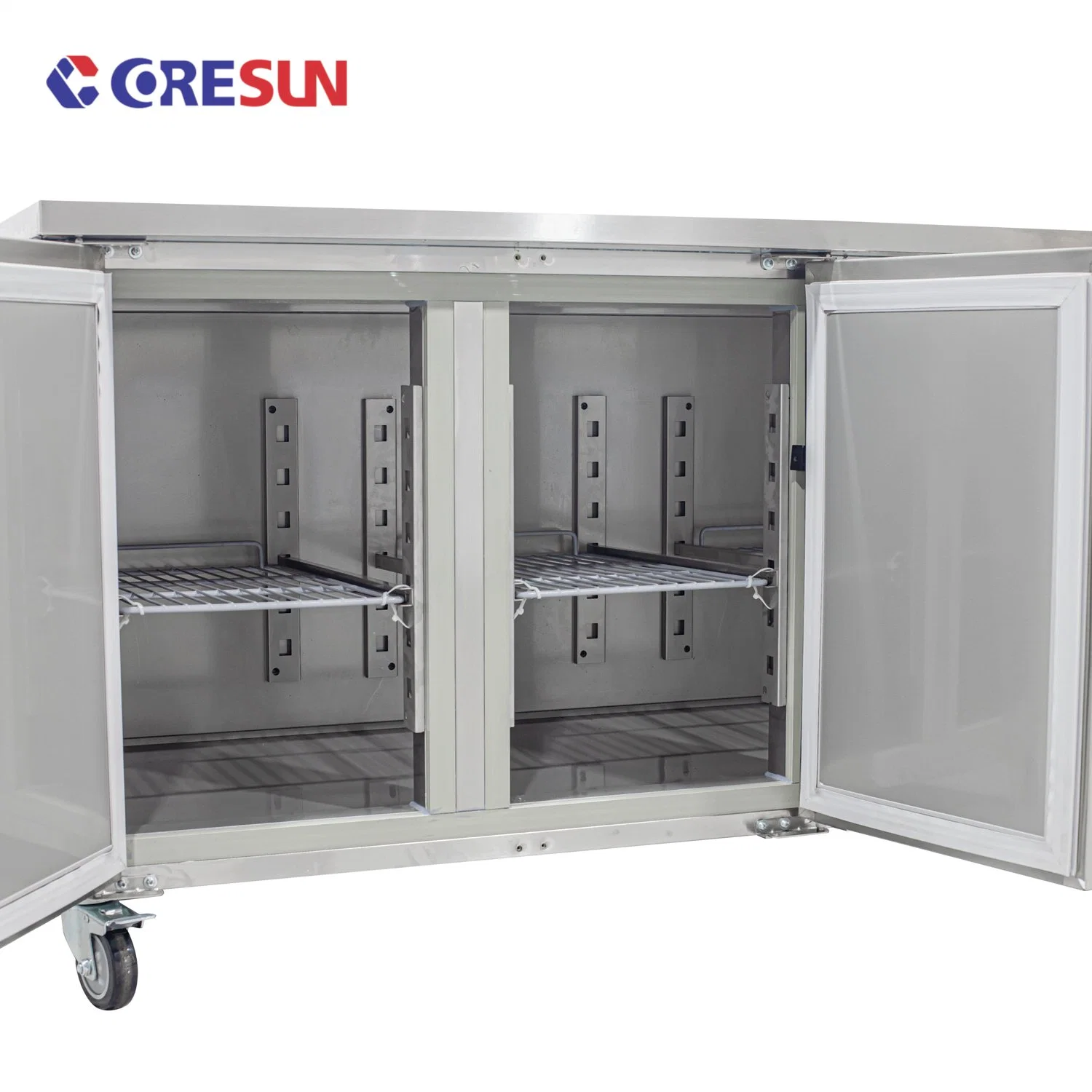 Tres Puertas Equipo de Refrigeración Mesa de Trabajo de Acero Inoxidable Congelador Congelador Bajo Mostrador Refrigerador