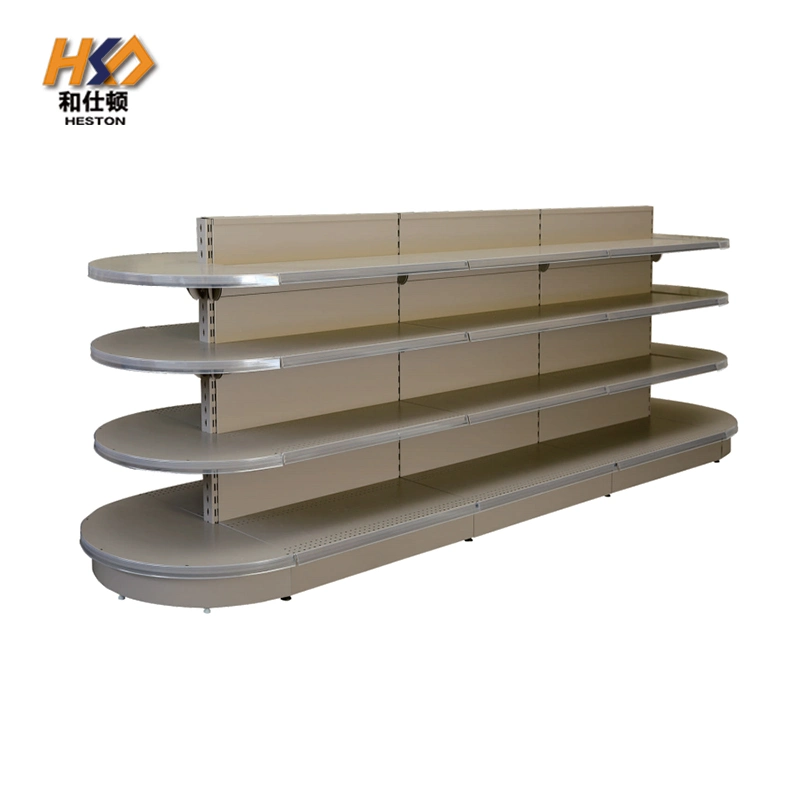 Cheap Stainless Steel Exhibition Display Shelf Supermarket Gondola