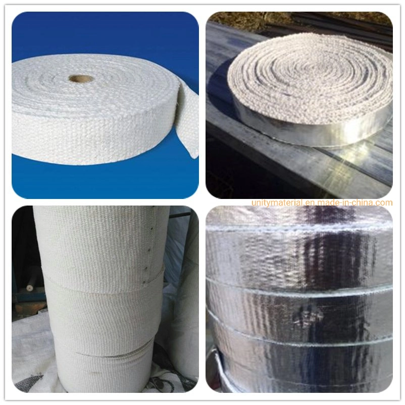 2mm 3mm 4mm Thick Industrial Oven 1000c Steam Pipe Thermal Insulation Ceramic Fiber Tape for Furnace Oven Kiln Fire Door Sealing with Mineral Fibre Wool