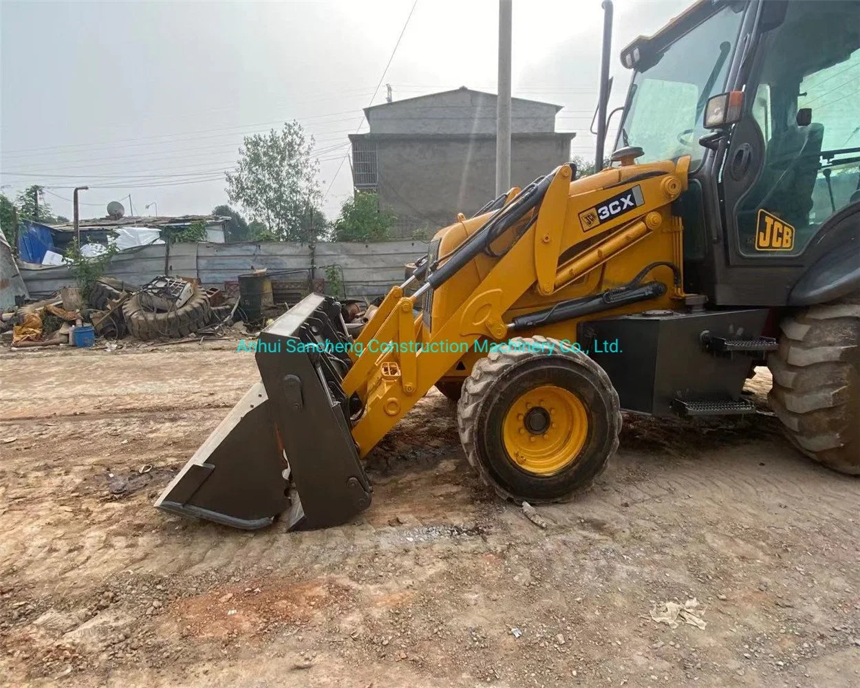 UK Origina Jcb 3cx Backhoe Loader Secondhand 4WD Driving Loader