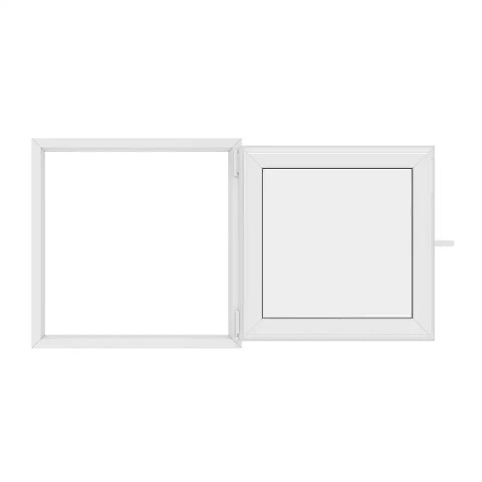 Small Metal Crank Casement Window Part with Security Mesh