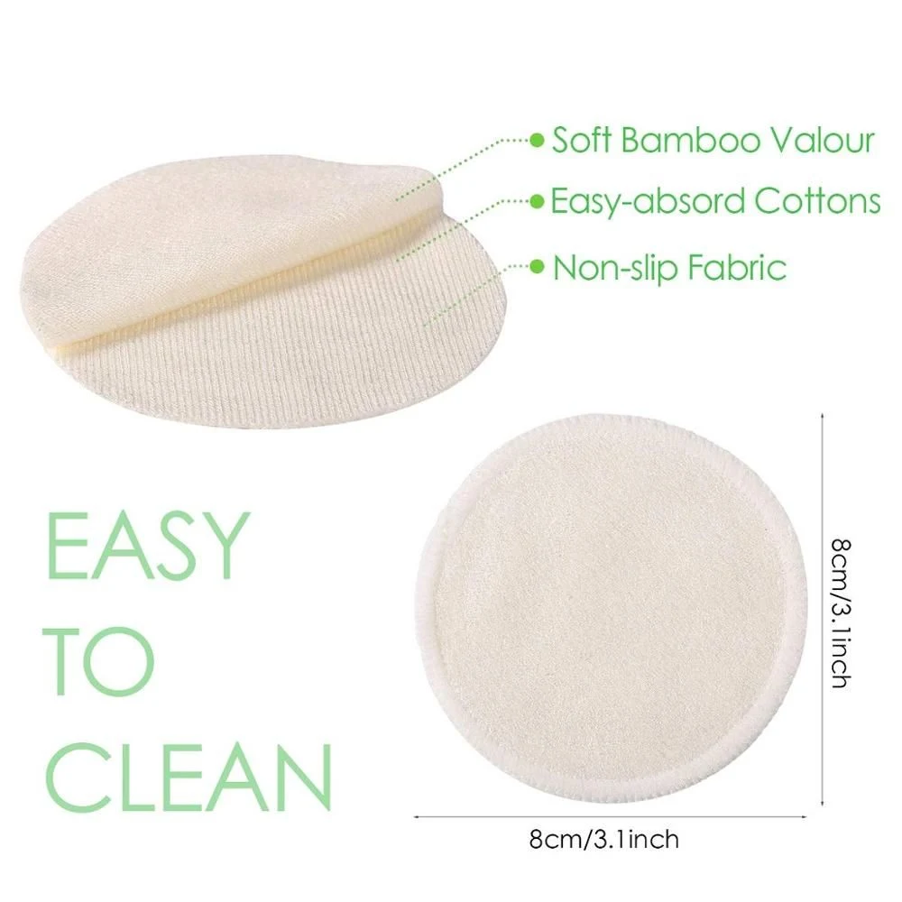 Reusable Make up Remover Pads Washable Bamboo Cotton Cloth