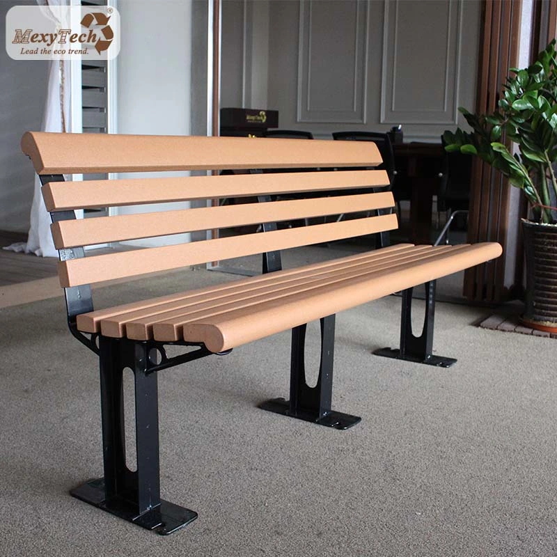 Wholesale/Supplier 3 Foot Metal Legs Park Bench Garden Bench WPC Outdoor Waiting Bench