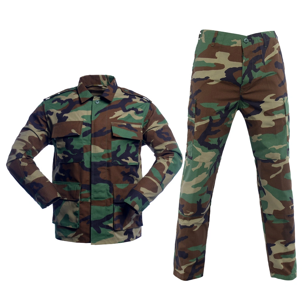 Os uniformes de combate Esdy Outdoor Tactical Style utilizaram vestuário Cheap Camouflage Uniforme de estilo