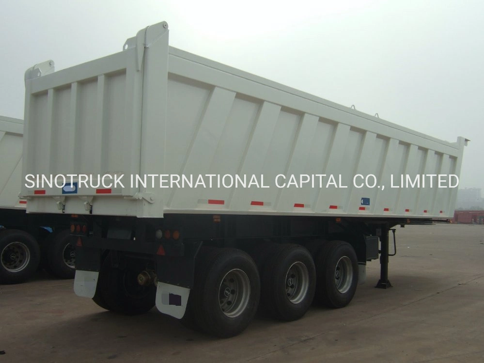 3-Achs-Dump Semi Trailer Heavy Duty 45 60 Cubic Meter Kipper hinten U Form Semi Dump Anhänger LKW in Low Preis