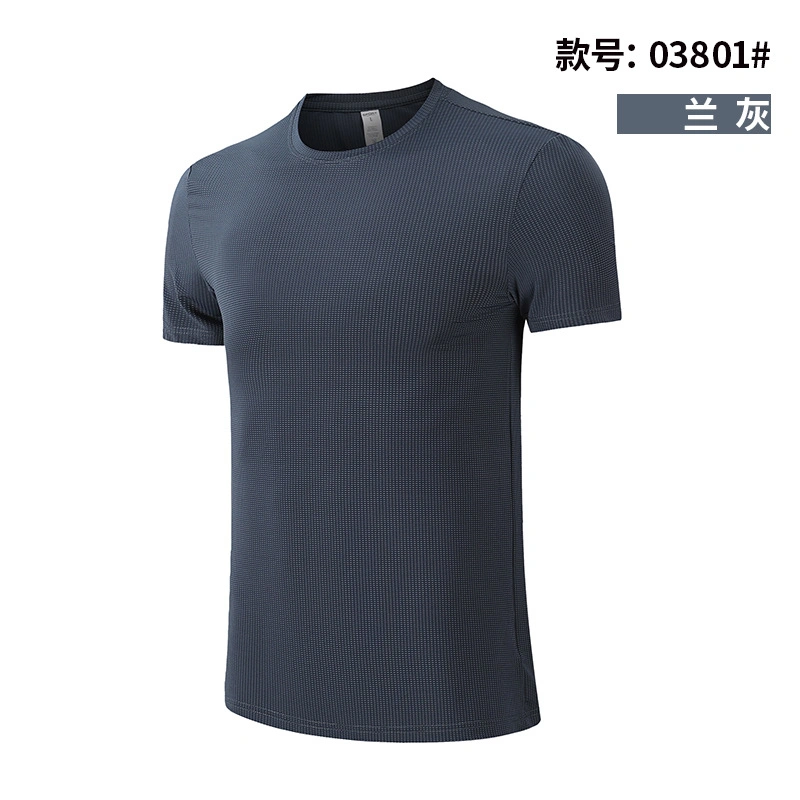 Spring Summer Sport T shirt tee-shirts à séchage rapide de remise en forme Salle de gym pour les hommes