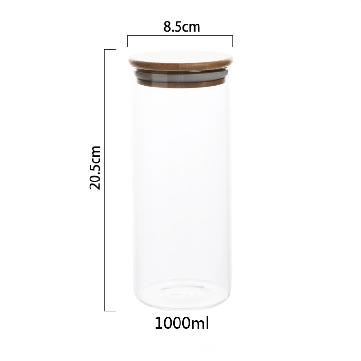 Customized Style High Borosilicate Glass Storage Bottle for Food