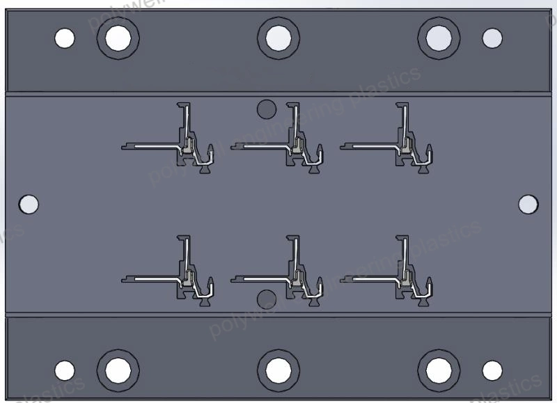 Heat Insulation Plastic Strip Extrusion Mold Used in Thermal Barrier Strip Extruder Machine