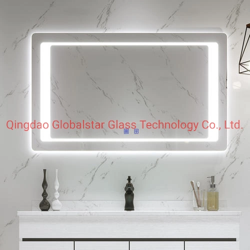 500X700/600X800/700X900/750X1000/800X1300/900X1500mm Wall Mounted Mirror LED Mirror Make up Mirror with Light Bathroom Mirror Anti-Fog Mirror Smart Mirror