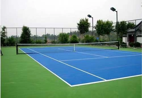 Indoor/Outdoor Sports Court Equipment Tennis/Basketball/Soccer Court Flooring Silicon PU Tennis Courts