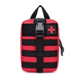 Emergency Leather First Aid Shoulder Bag Tactical Medic Package for Advance Life Saport