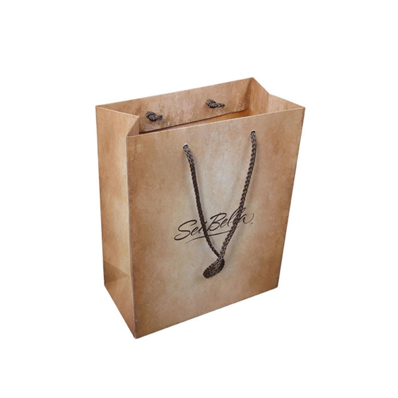 E OEM Decorative Coloured Personalised Goody Paper Bag with Your Own Logo