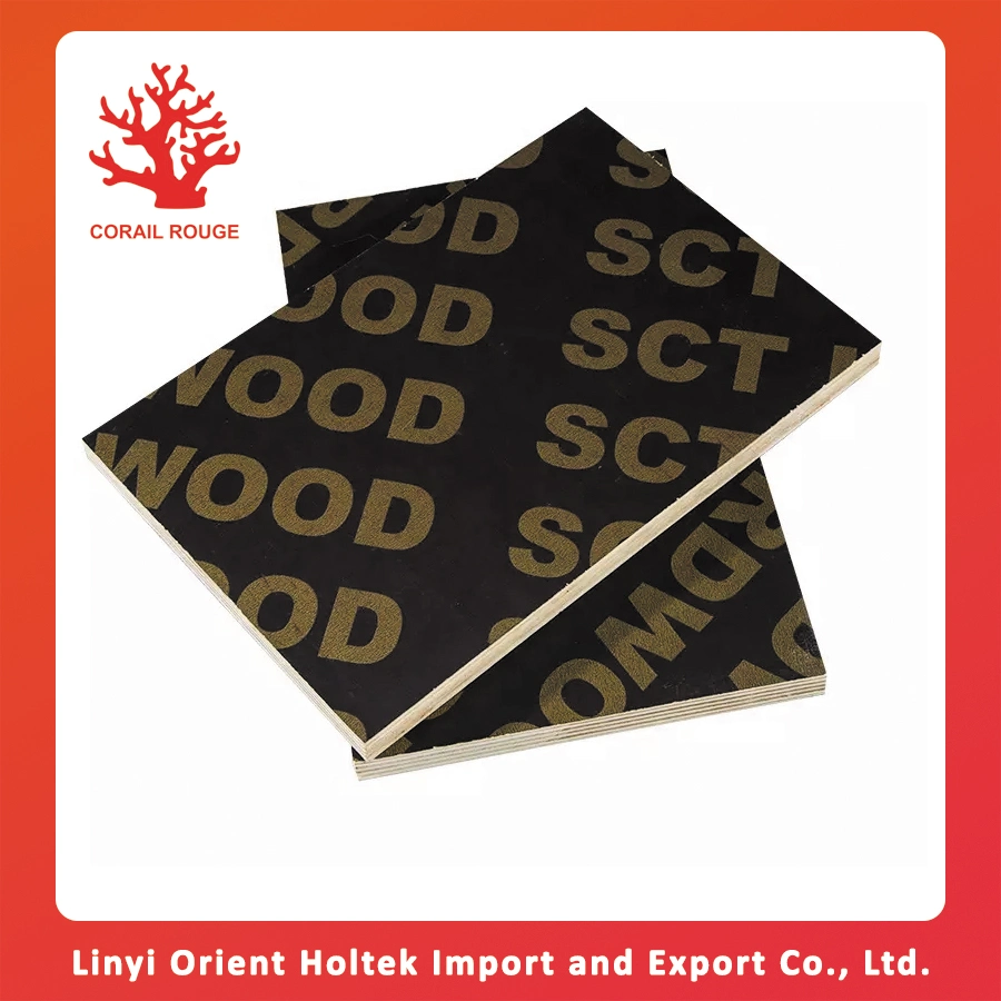 Factory Wholesale Black Film Faced Plywood Sheet 4X8 Film Faced Plywood for Building