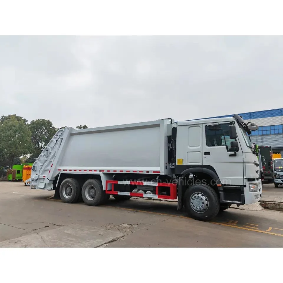 Sinotruk HOWO 6X4 20m3 Garbage Compactor Rear Loader Garbage Truck Price