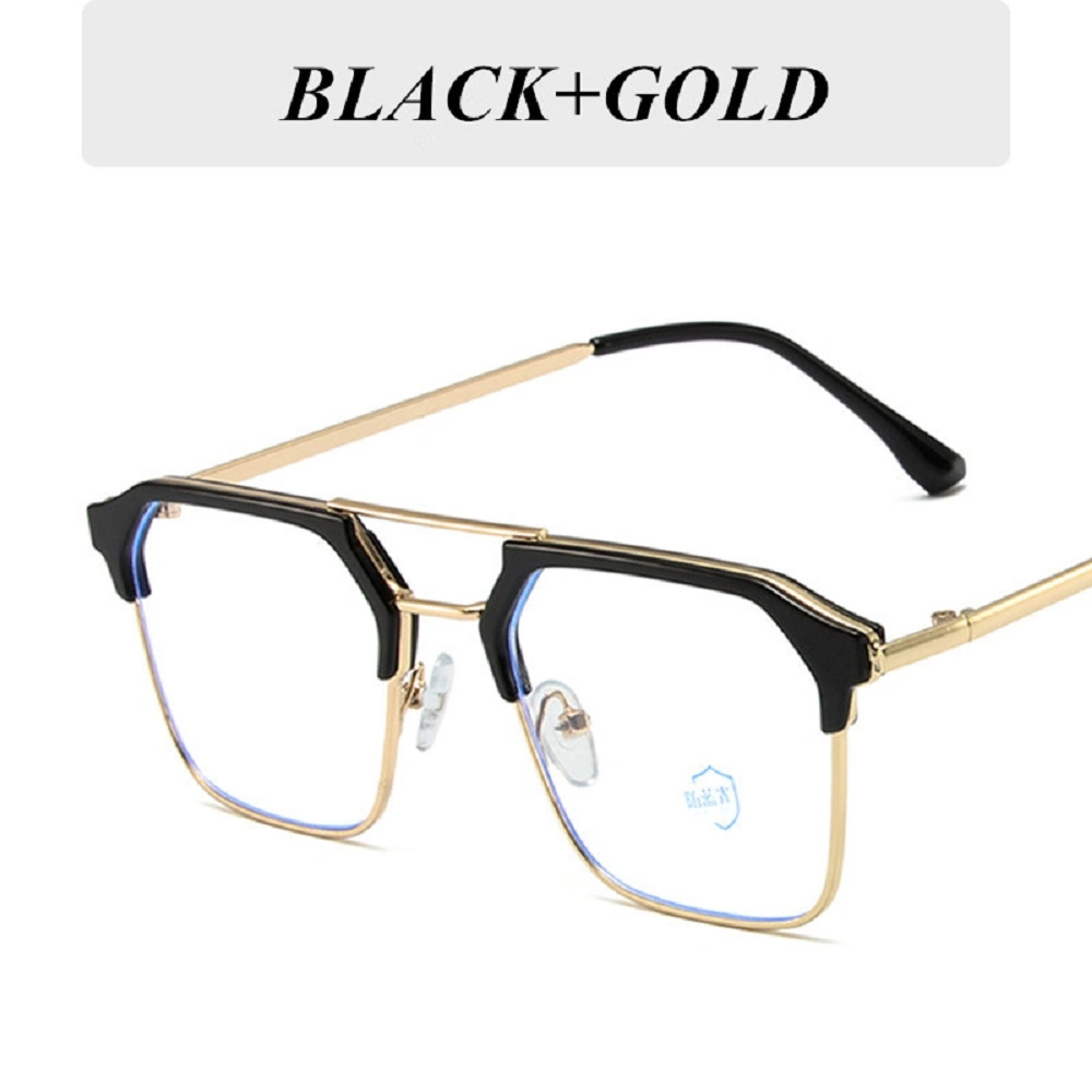 2023 Klassische Antiblue Light Optische Brillen Unisex Doppelbrücke Rahmen Modische Brille