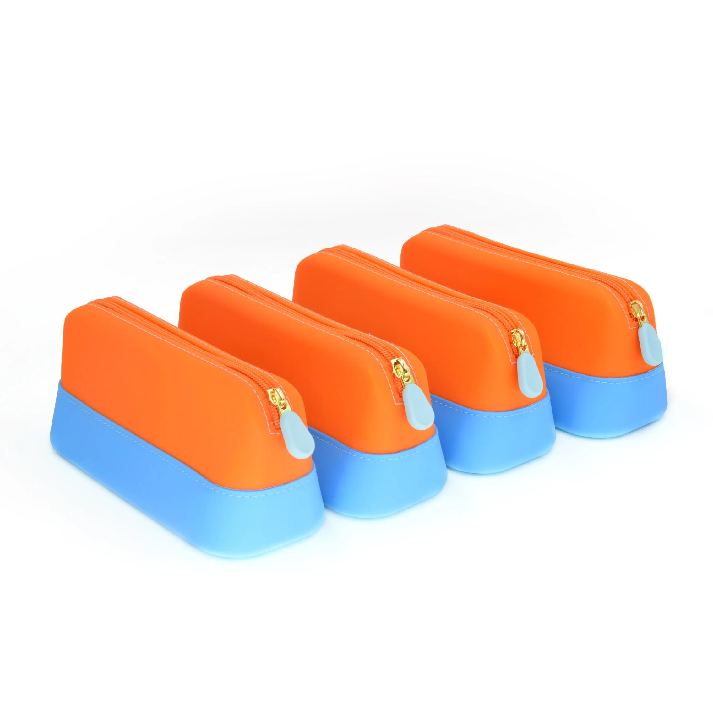 Colorful Silicone Waterproof Pencil Pouch Portable Pen Bag Office Supplies for Adults