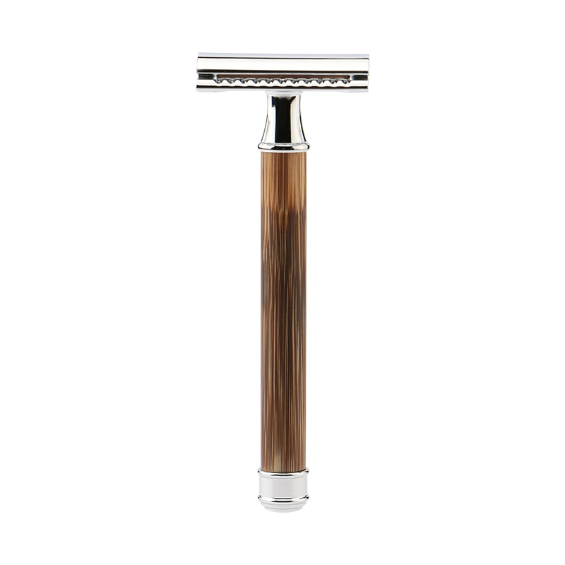 Double Edge Bamboo Handle Natural Color Classical Men's Shaving Safety Razor Bamboo Razor