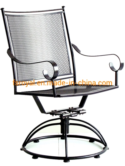 Wholesale/Supplier Outdoor Leisure Patio Resort Hotel Restaurant Balcony Steel Mesh America Bistro Chair Furniture