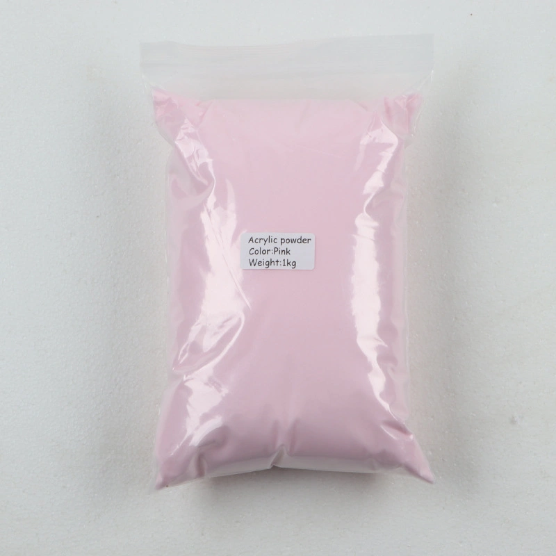 Polvo acrílico 1kg Blanco Rosa claro 2 en 1 Cristal Polvo