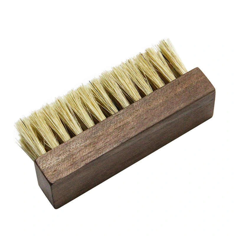 Suppression de la poussière de bois de soies Brosse de nettoyage de chaussures en cuir