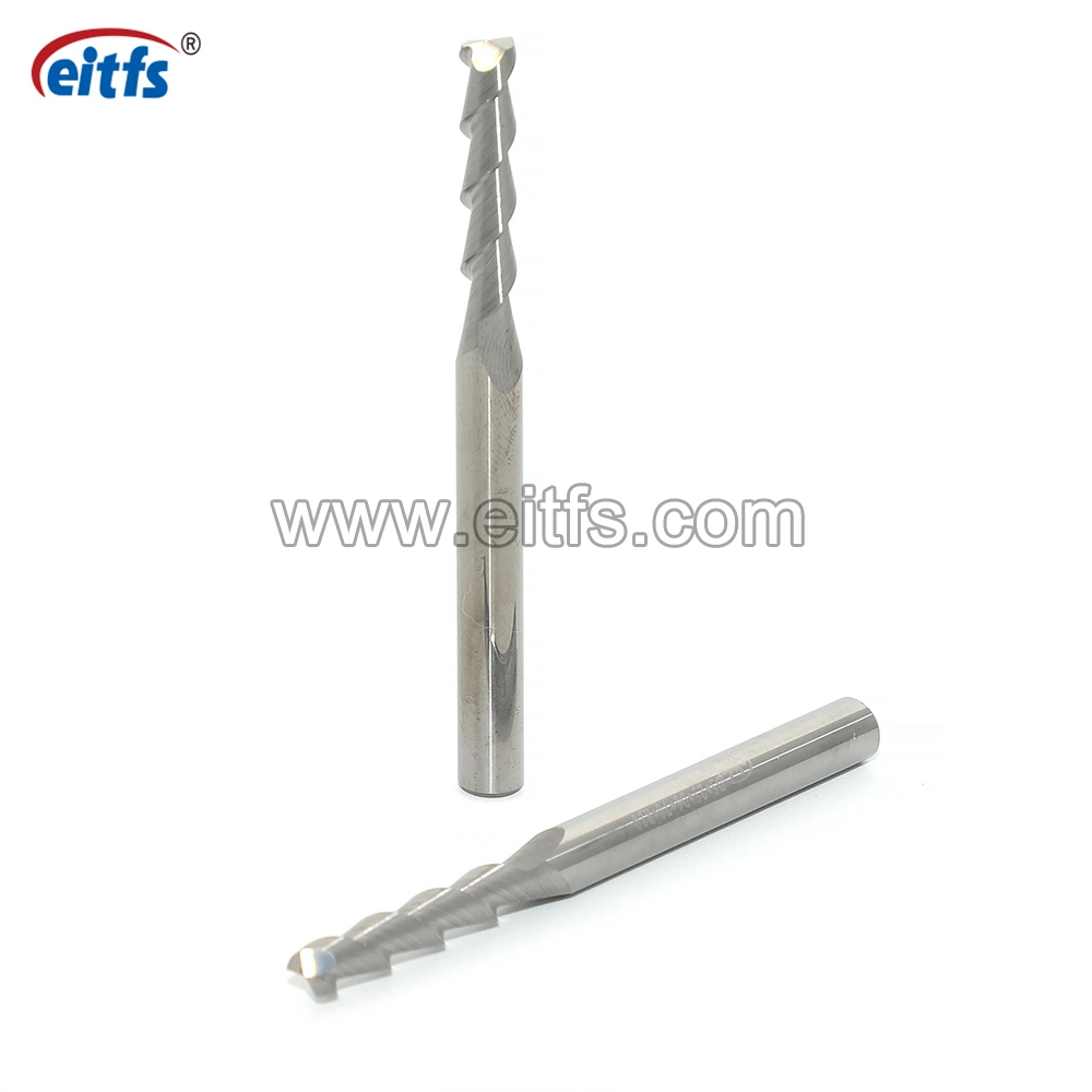 Solid Tungsten Carbide 2 Flutes Flat End Mill Cutting Tools for Aluminum