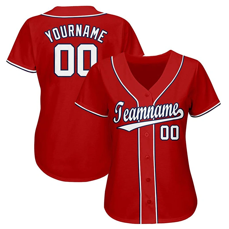 Camisolas de basebol com costuras e logótipo personalizados uniforme de basebol para camisolas de manga curta Camisola de basebol de alta qualidade