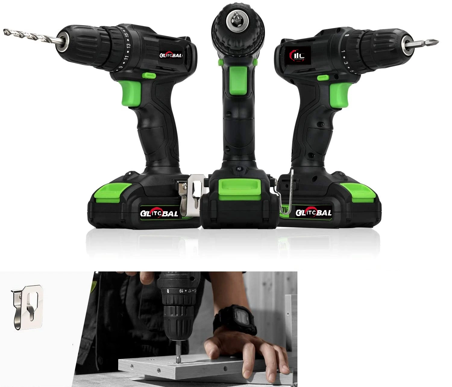 Greenline Big Torque Li-ion Battery Cordless/Electric Impact Drill/Screwdriver-Power Tools