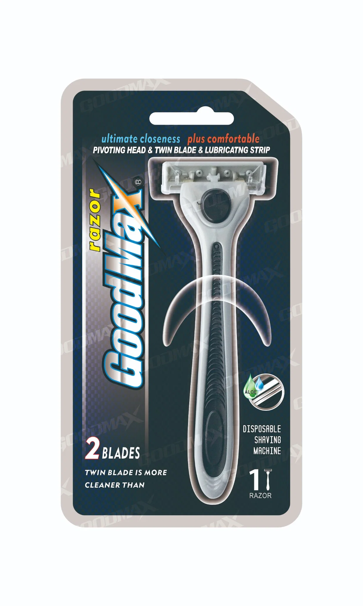 Economically Twin Blade System Safety Razor with Plastics Handle