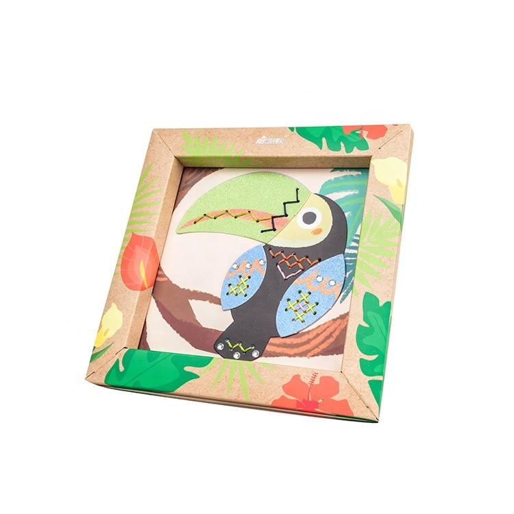 Wholesale/Supplier School Stationery DIY Toy Cross Stitch Set Toucan Cross Stitch Kit