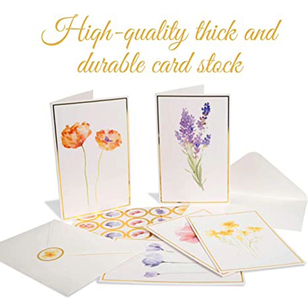 Gold Foil Envelopes and Cards with Card Organizer Sticker Cards